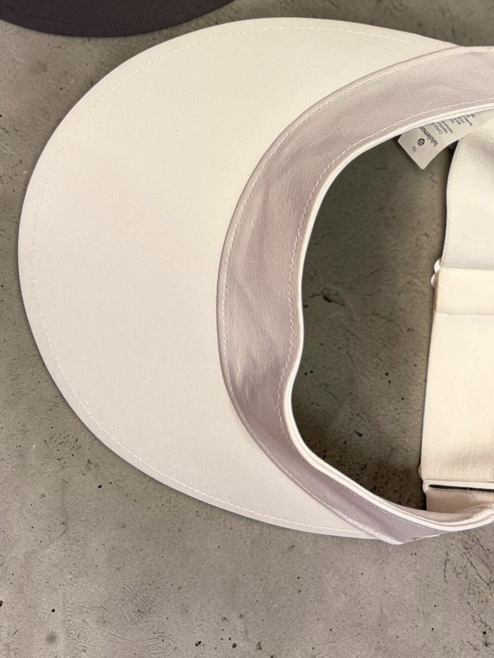 Lululemon Fast Paced Run Visor Adjustable OS Athletic Golf Tennis Hat WHITE